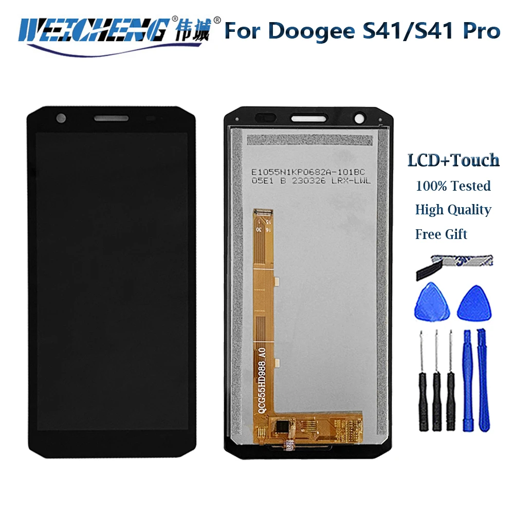 

Original New For DOOGEE S41 LCD Display Screen + Touch Panel Digitizer Assembly For DOOGEE S41 Pro LCD Display Repair Parts