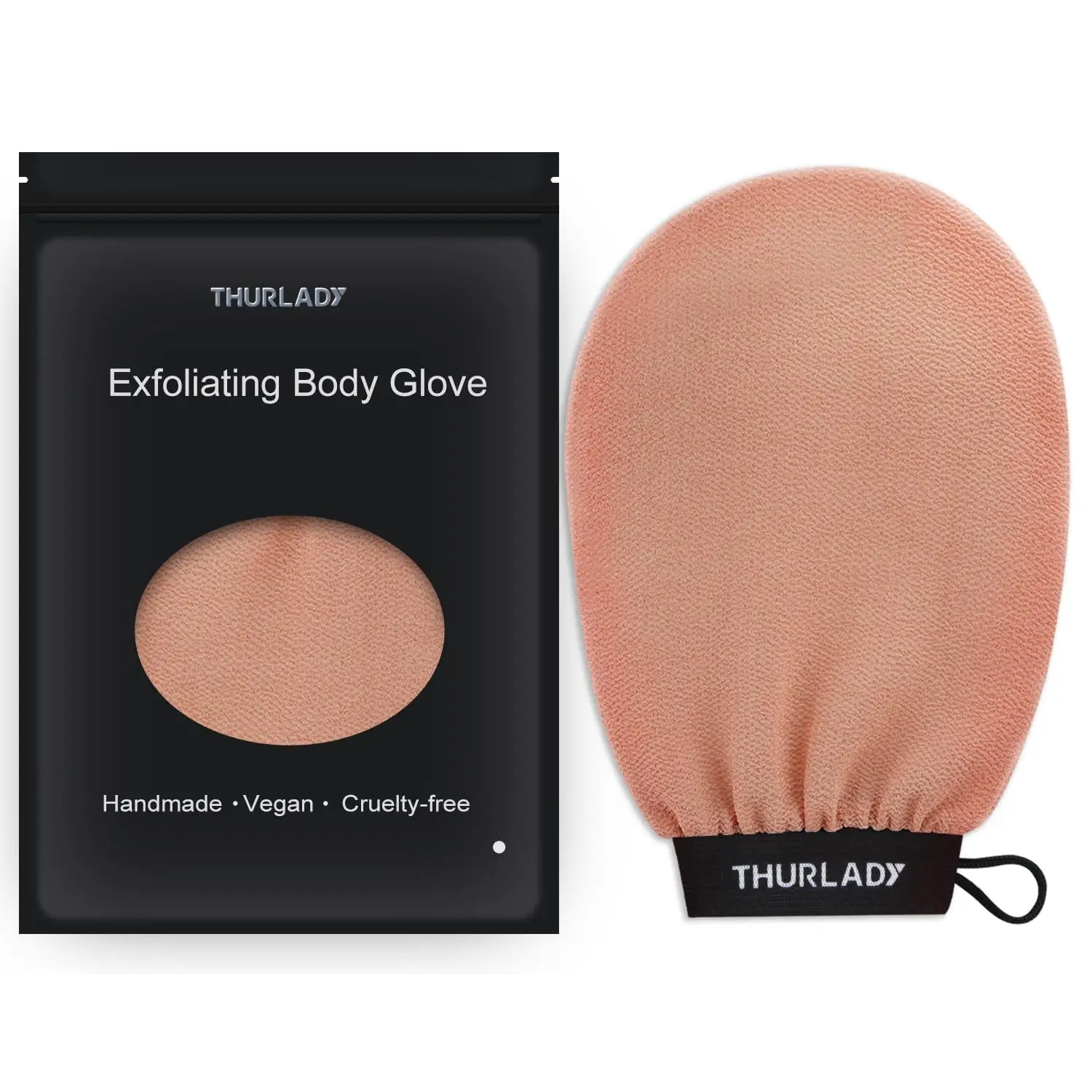 

Exfoliating Glove, Korean Mitt Body Scrubber, Viscose Fiber Shower Gloves, Dead Skin Remover for Smoother Skin, Self-Tan Prep & Removal