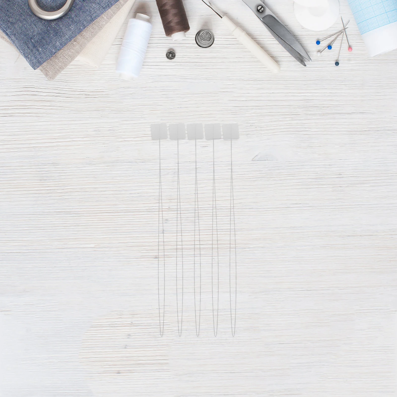 20 Pcs Needle Thread Gadget Threaders Long Embroidery Tools Hand Sewing Needles Floss