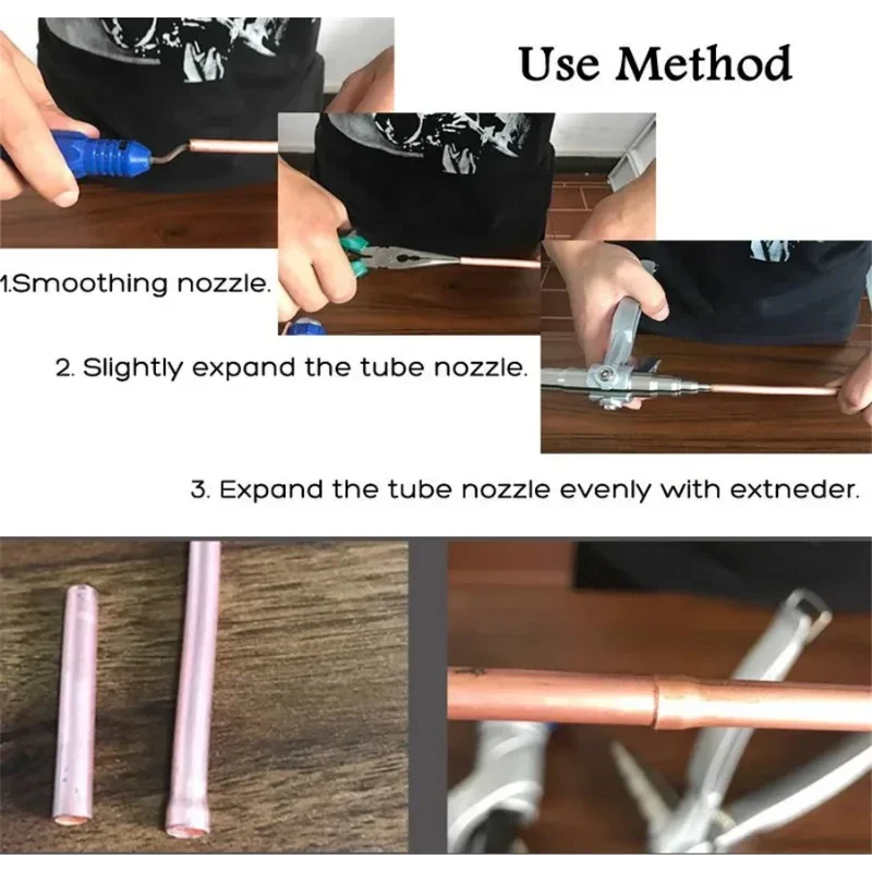 Expansor de tubo de cobre Manual, herramientas de refrigeración y aire acondicionado, herramienta de reparación de refrigerador de aire acondicionado
