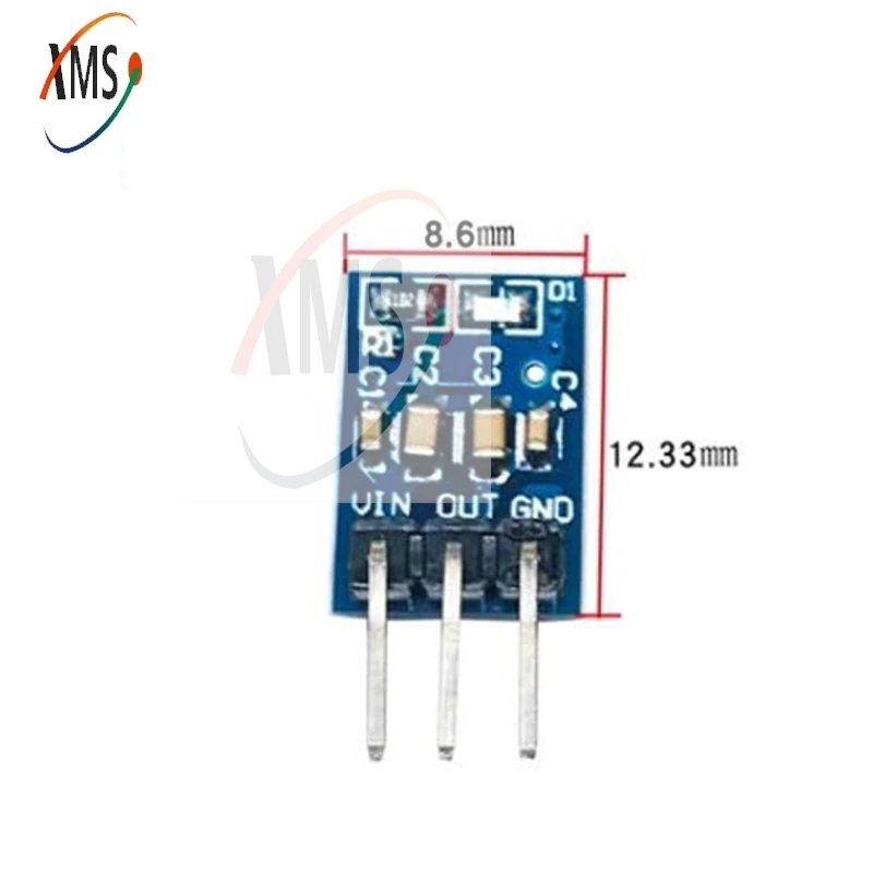 1-10PCS 5V To 3.3V DC-DC Step Down Power Supply Buck Module AMS1117 800MA Automatic Adjustable Boost Board Start Limit Voltage