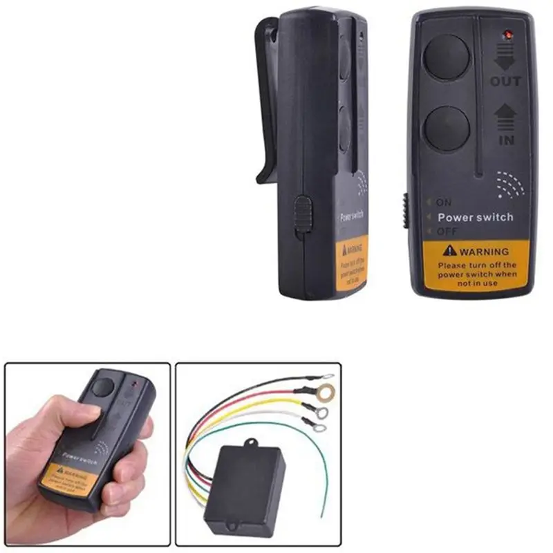Prominent 5X 12V Wireless Winch Remote Control Kit Handset For Car ATV SUV UTV Universal