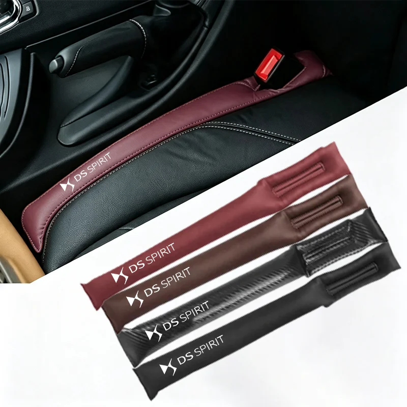 Anti-Drop Leather Car Seat Gap Strip With Soft Cotton Filler For DS SPIRIT DS3 DS4 DS5 5LS DS6 DS7 WILD RUBIS Accessories