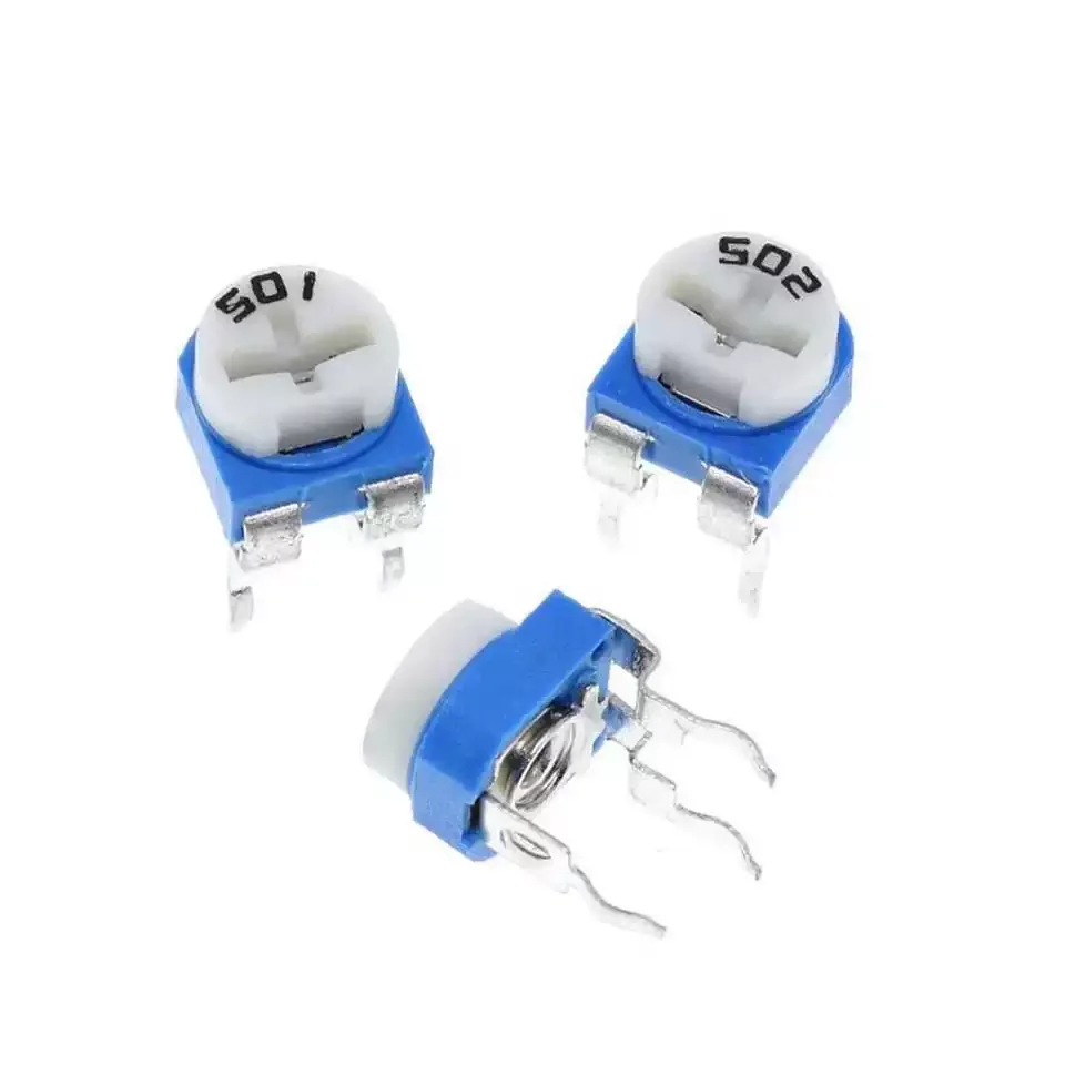 20PCS RM065 RM-065 Trimpot Trimmer Potentiometer Variable Resistor 100 200 500 1K to 1M Ohm Range for Electronics
