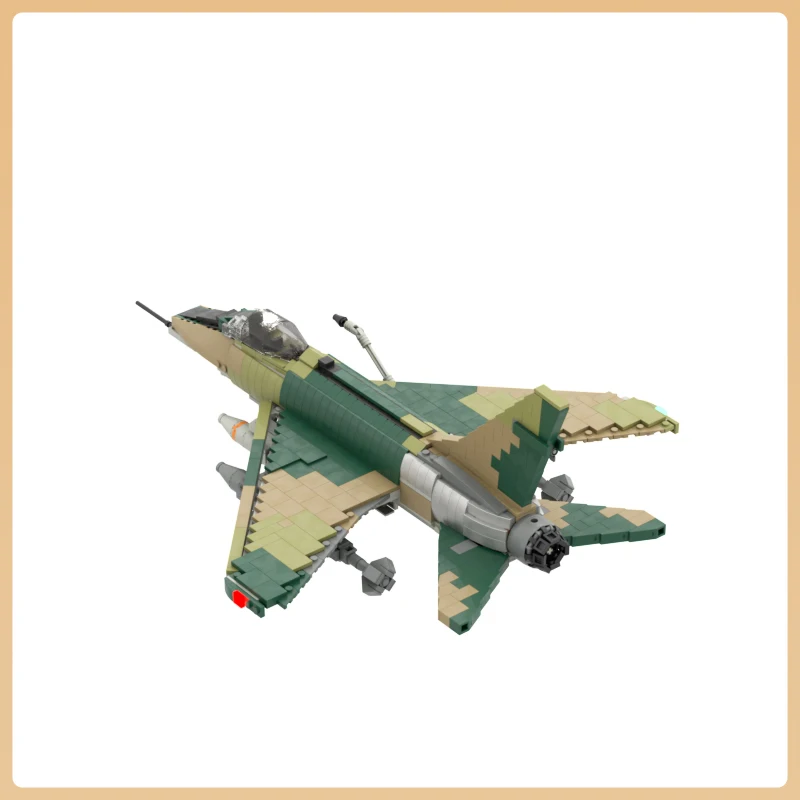 MOC Avion Militaire Série F-100 Super Sabre décennie s De Construction D'avion WW2 Fighter Modèle Briques Jouets Ensembles Enfants Cadeaux De Noël