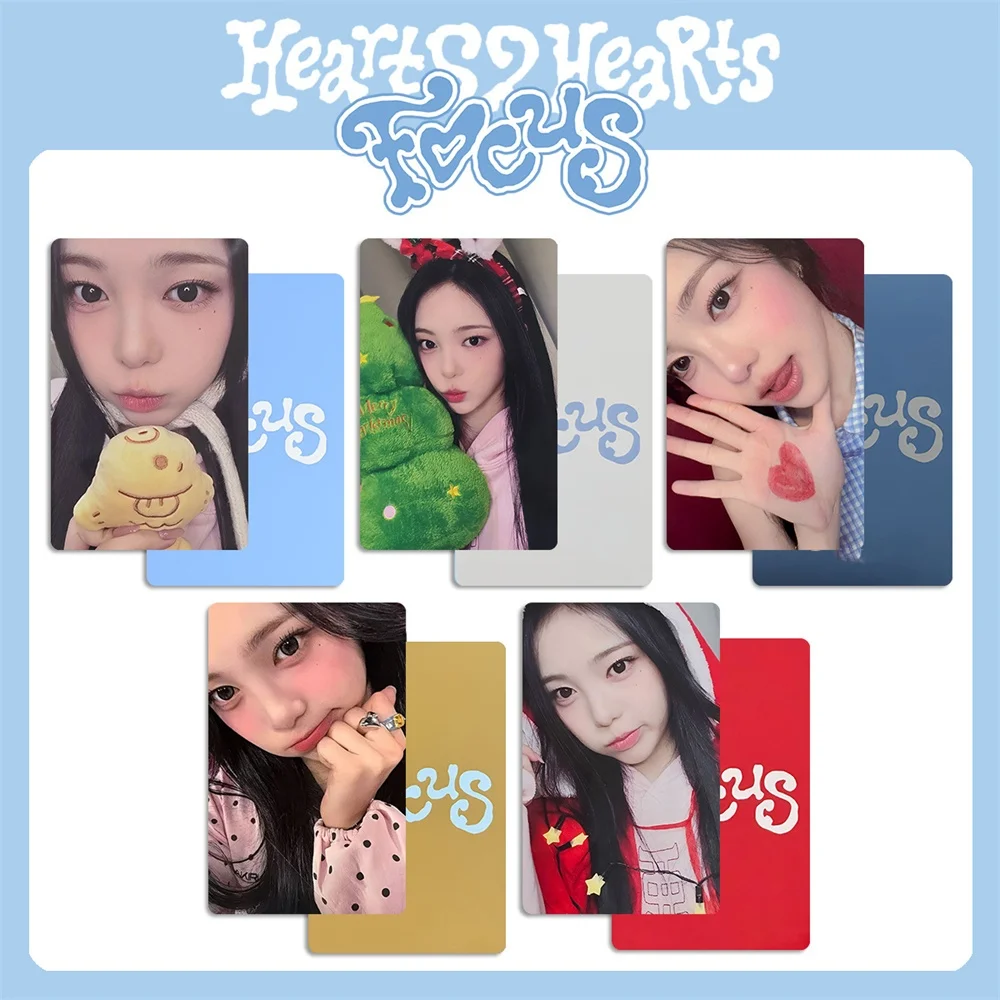 Cartões LOMO Hearts2Hearts H2H FOCUS MR LUCKY, Cartão Jiwoo, Carmen, Yuha, Stella, Yeon, Juun, Cartão de Selfie Pessoal para Fãs, Coleção