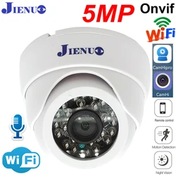 JIENUO Dome Wifi Camera IP 5MP Cctv Surveillance Video Security Wireless Audio IPCam Indoor Infrared Onvif 2MP HD Home Cam CamHi