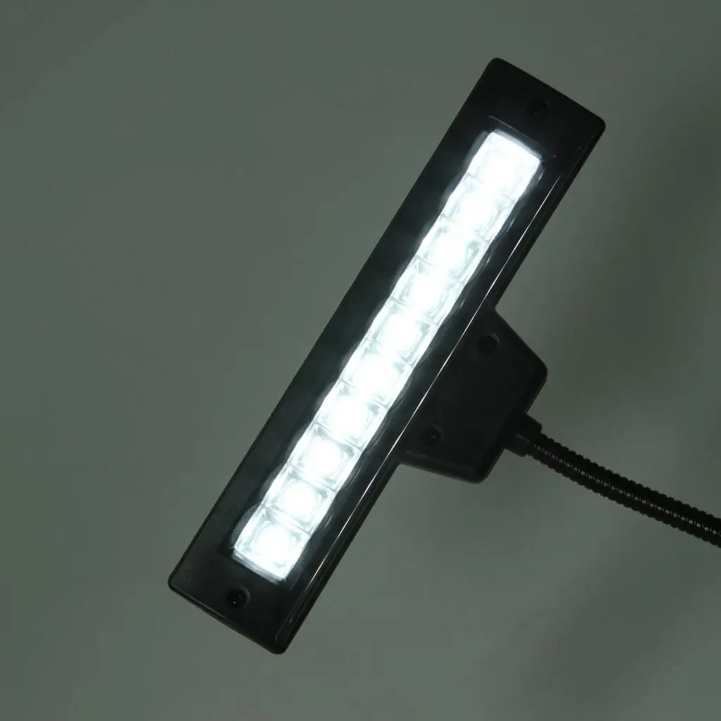 Rechargeable USB 10 LED Lamp for Piano Music Score Stand Book Reading Light - Image 6
