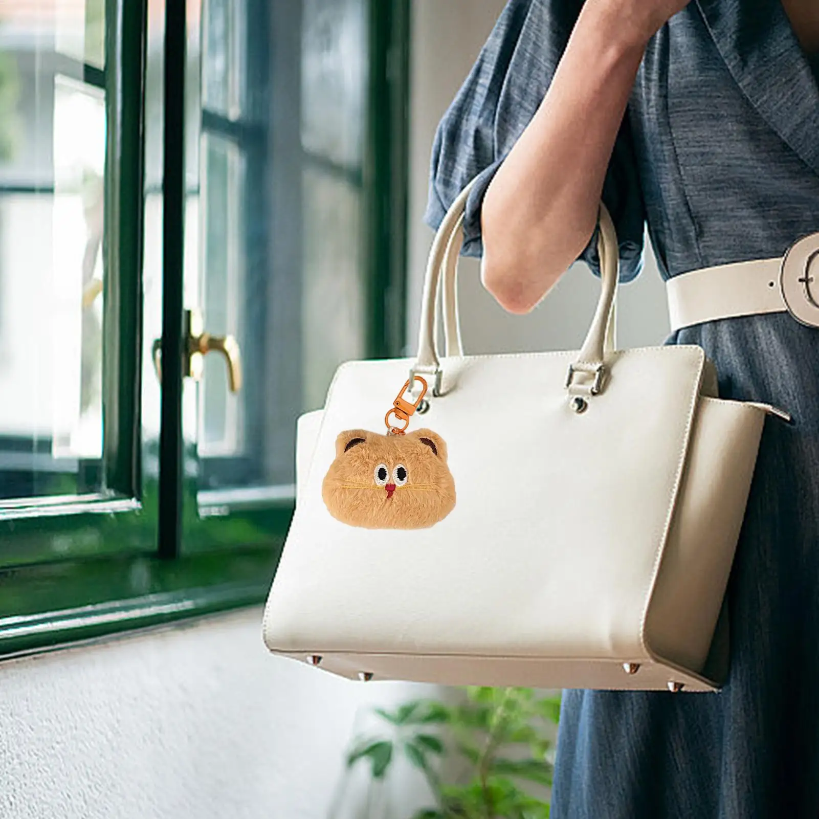 Cat Keychain Plush Cute Ornaments Animal Plush Pendant Purse Bag Charm Pendant For Backpack School Bag Wallet Phone Keychain Car