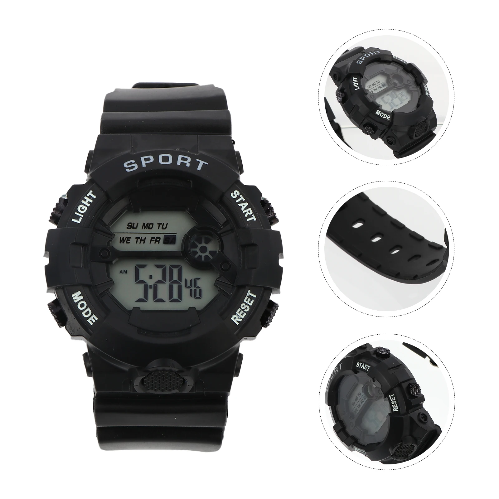 

Luminous Waterproof Watch Back Light Mens Wonderful Sport Mirror Material: As Fashion Sports