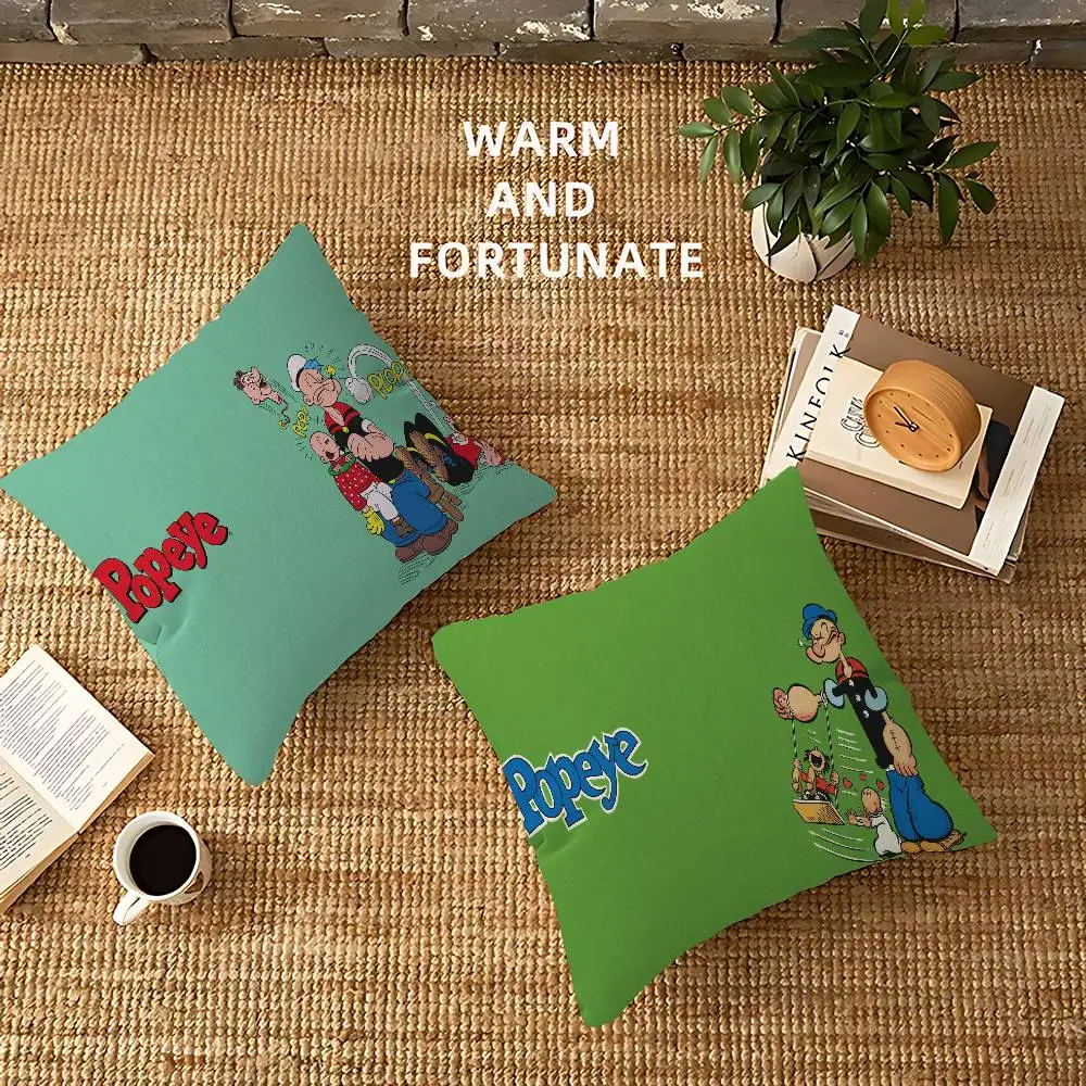 P-PopeyeS The S-Sailor cartoon Cushion Cover Pillowcase Upholstery Sofa Throw Pillow Home Decor Pillowcas