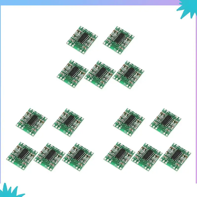 ABZW 15 sztuk cyfrowa płyta wzmacniacza mocy, 2X3W typ D PAM8403 moduł Audio DC 5V cyfrowy moduł płytki wzmacniacza audio