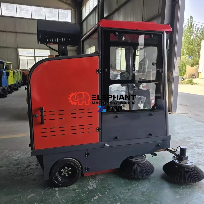 Enclosed Sealed Sweeper Carpet Cleaning Machine for Workshop Warehouse Industrial Dust Control Cleaning Operations