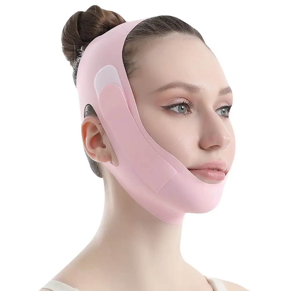 Reusable Jaw Exerciser V-Line Mask V Shaped Face Slimming Lifting Chin Up Mask Facial Massage Strap For Woman Sleeping