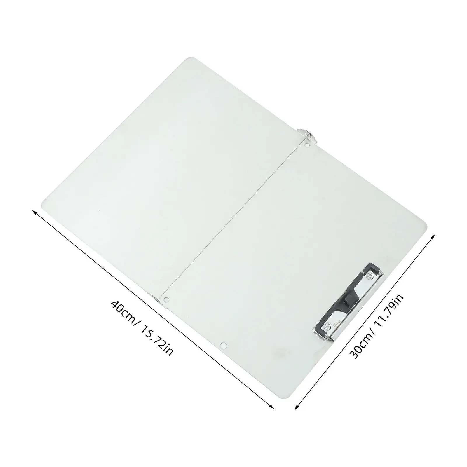 Foldable Stainless Steel Clipboard 8K Writing Board Memo Holder Portable Office Desk Supplies Nurse Teacher Student Organizer