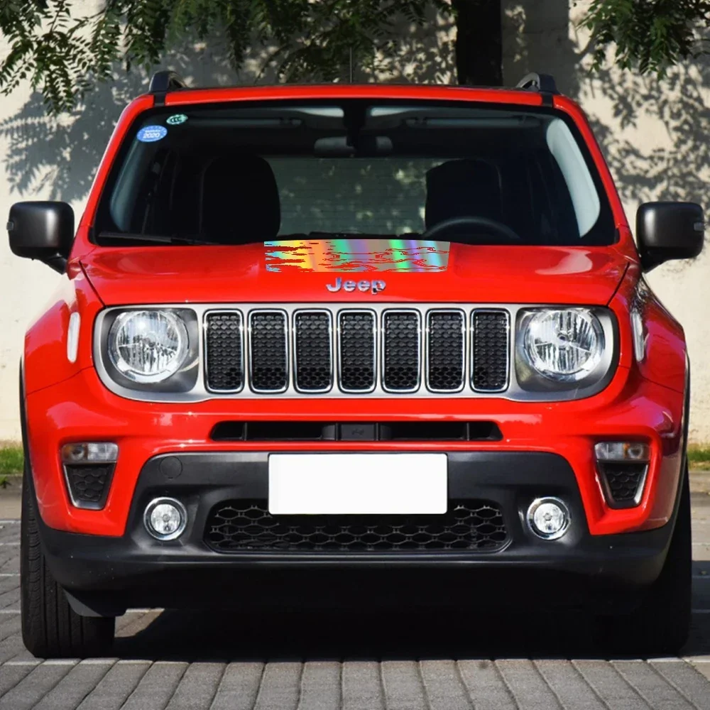 Car Hood Cover Engine Sticker For Jeep Renegade 2016 2017 2018 2020 2021 2022 2023 Star Off Road Vinyl Decal Tuning Accessories