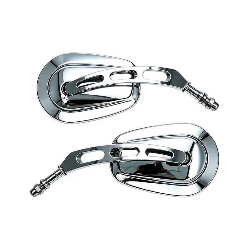 Für Harley-Davidson 883 1200 48 Motorrad Rückspiegel Glas Rückseitiger Spiegel Rechts Links 8MM Rückspiegel Schwarz/Chrom – Detail 9