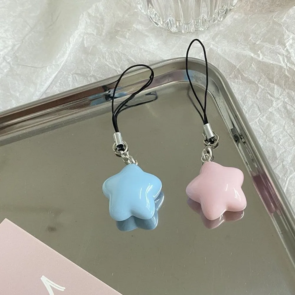 Star Star Phone Strap Phone Lanyard Keychain Phone Hanging Rope Pendant Candy Color Mobile Phone Chain Couple Gift