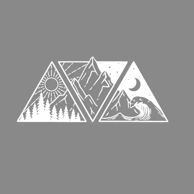 Car Styling Ocean Mountain Decals, Camper Van Motorhome SUV Decor Vinyl Stickers Accessories Tunning Auto Parts - view 3