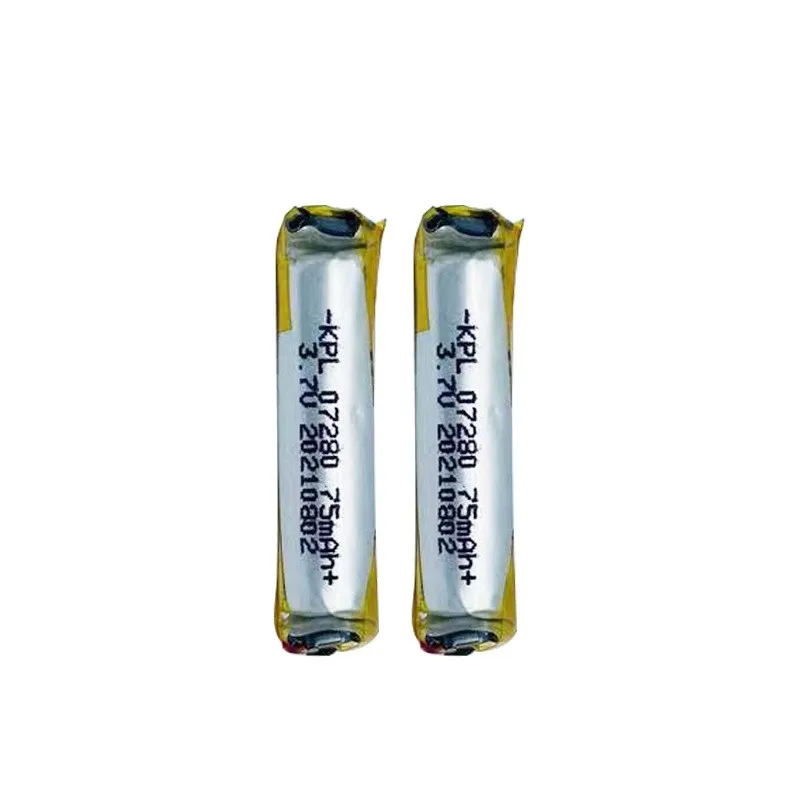 07280 cylindrical polymer lithium battery simple encapsulation electric tool toy battery electronic control pen manufacturer who