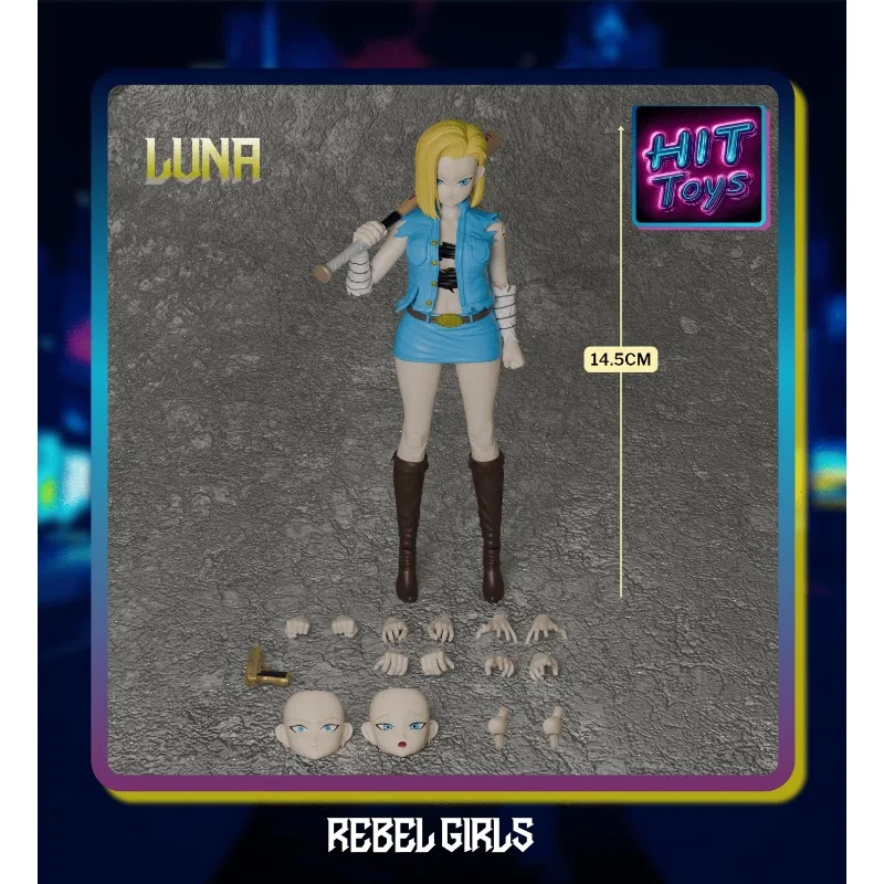 【en Stock】 HIT TOYS Original Rebel Girl 1 Wave Revenge Angel LUNA NIKA 1/12 jeu poupée Mobile modèle jouet cadeau Collection