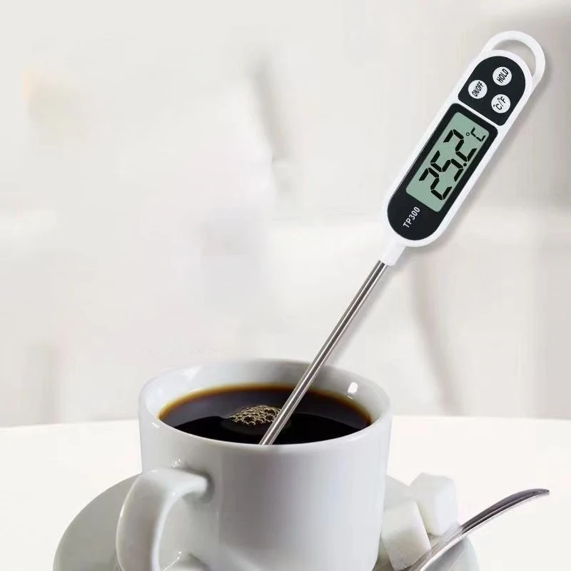 Household Coffee Thermometer Oil Temperature High-precision Digital Display Probe Type Electronic Thermometer Kitchen Tool