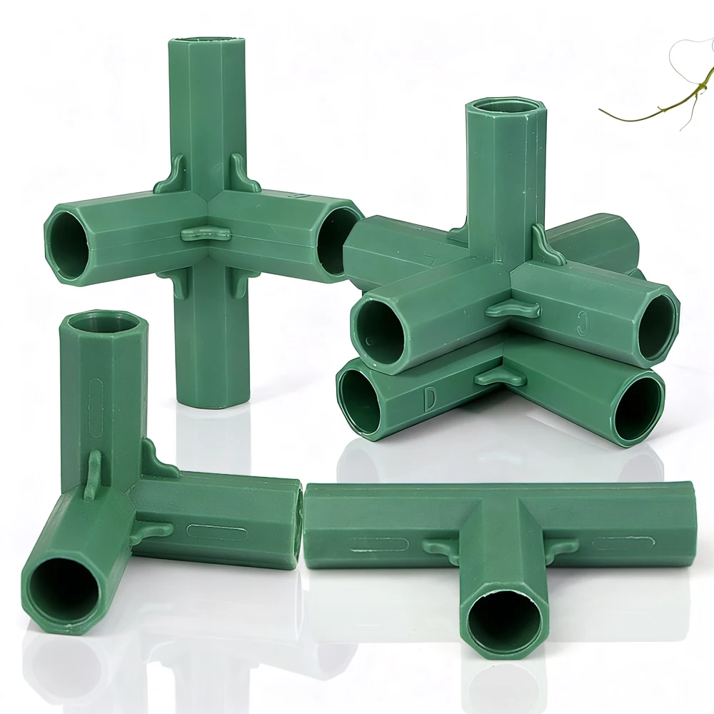 

16mm Plants Support Connectors Greenhouse Building Fittings Frame Connectors for Flower Stands Bracket Gardening Awning Joints