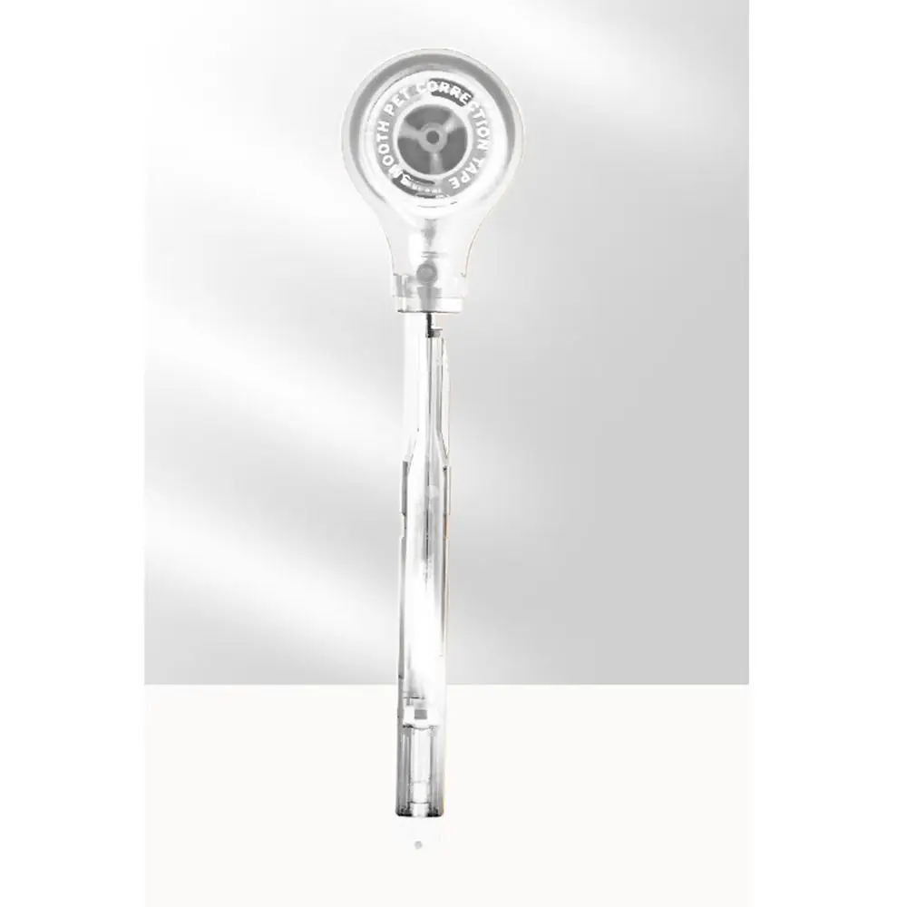 

Creative Design 6m Modification Corrector Tape Comfortable Holding Pen Shape White Out Correction Tape Replaceable Core