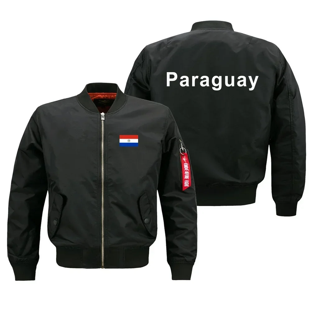 

Funny Paraguay Military Flight Aviation Men Ma1 Bomber Jacket Outdoor Windproof Man Baseball Coats