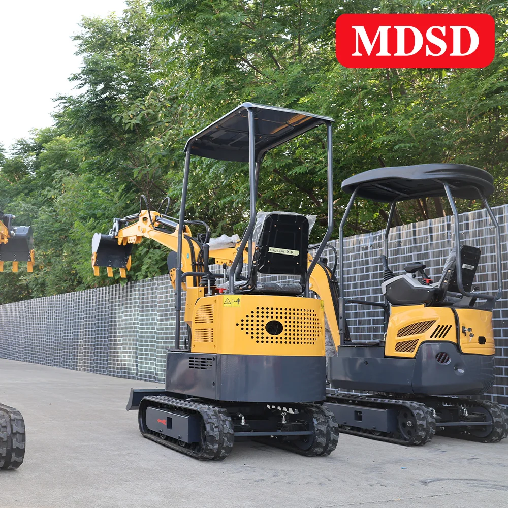 جديد 1 طن 1.2 طن 1.5 طن حفارة صغيرة الزاحف نوع مع ملحقات متعددة مخصصة CE EPA Euro 5 معتمدة شحن مجاني