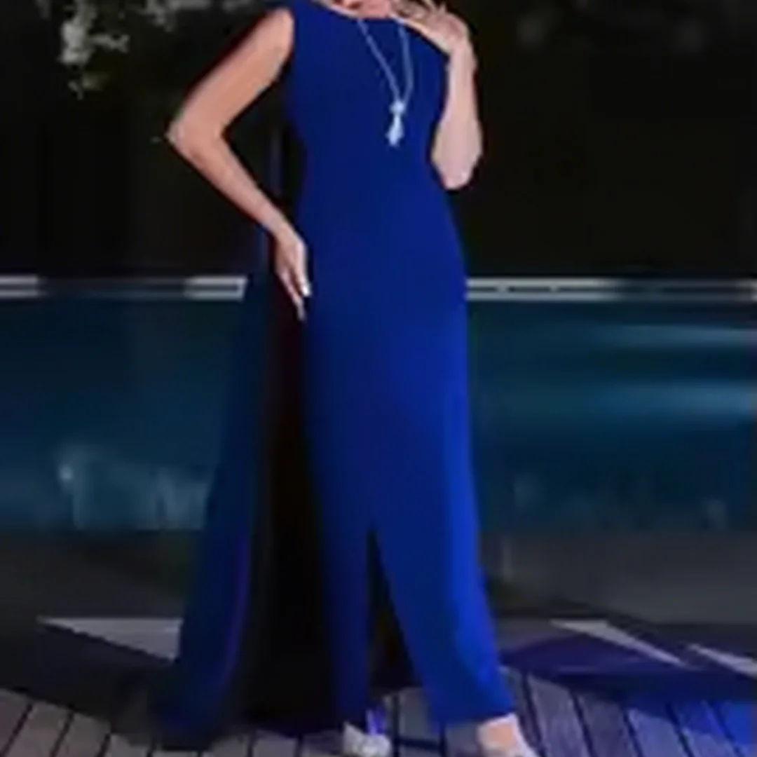 

Customized Elegant Vintage Sexy Royal Blue Beading Shiny Backless formal evening dresses birthday party prom gowns for women