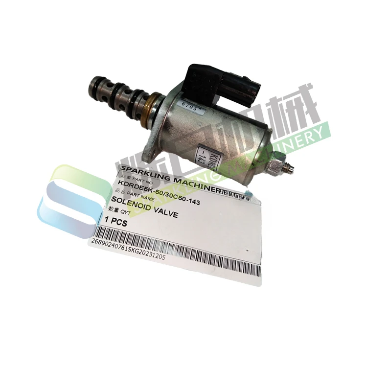 SKGM KDRDE5K-50&30C50-143 Solenoid Valve fits for Kobelco SK350-8 SK450-8 CASE CX350D