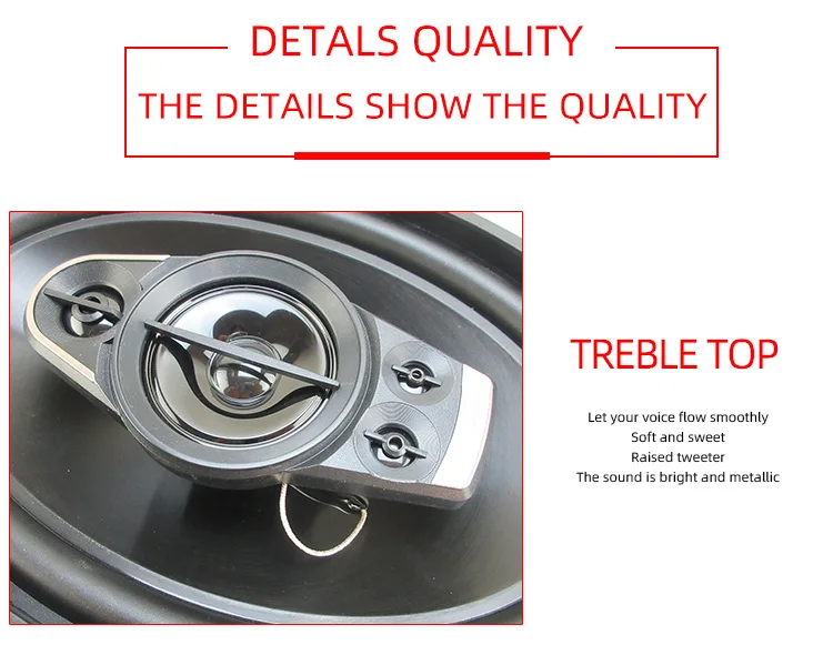 Neuer 6x9 Zoll 2er-Set 1300W (2x650W) Koaxiallautsprecher Auto Hi-Fi Audio Breitbandlautsprecher – Detail 1