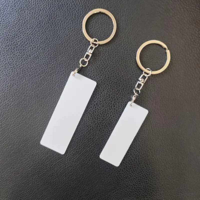  10 Reusable Metal Keychains with Blank Aluminum Surfaces for Heat Press Personalization Perfect for Daily Commute