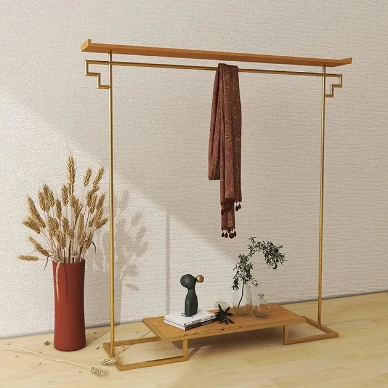 custom.Simple Ancient Women's Floor Hanger New-Style Hanfu Clothing Rack Displaying Zen Cheongsam