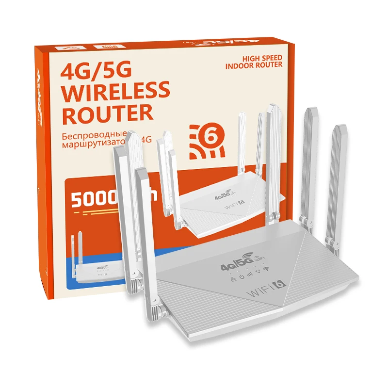 4G Wireless Router with Foldable Antenna LTE Modem 4G Wifi with Sim Card Slot Wifi Hotspot with Battery Wifi Router 4G Router