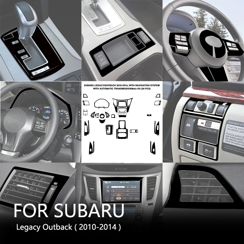 

Brand New ABS Gloss Black Stickers For Subaru Legacy Outback 2010 2011 2012 2013 2014 Car Interior Accessories