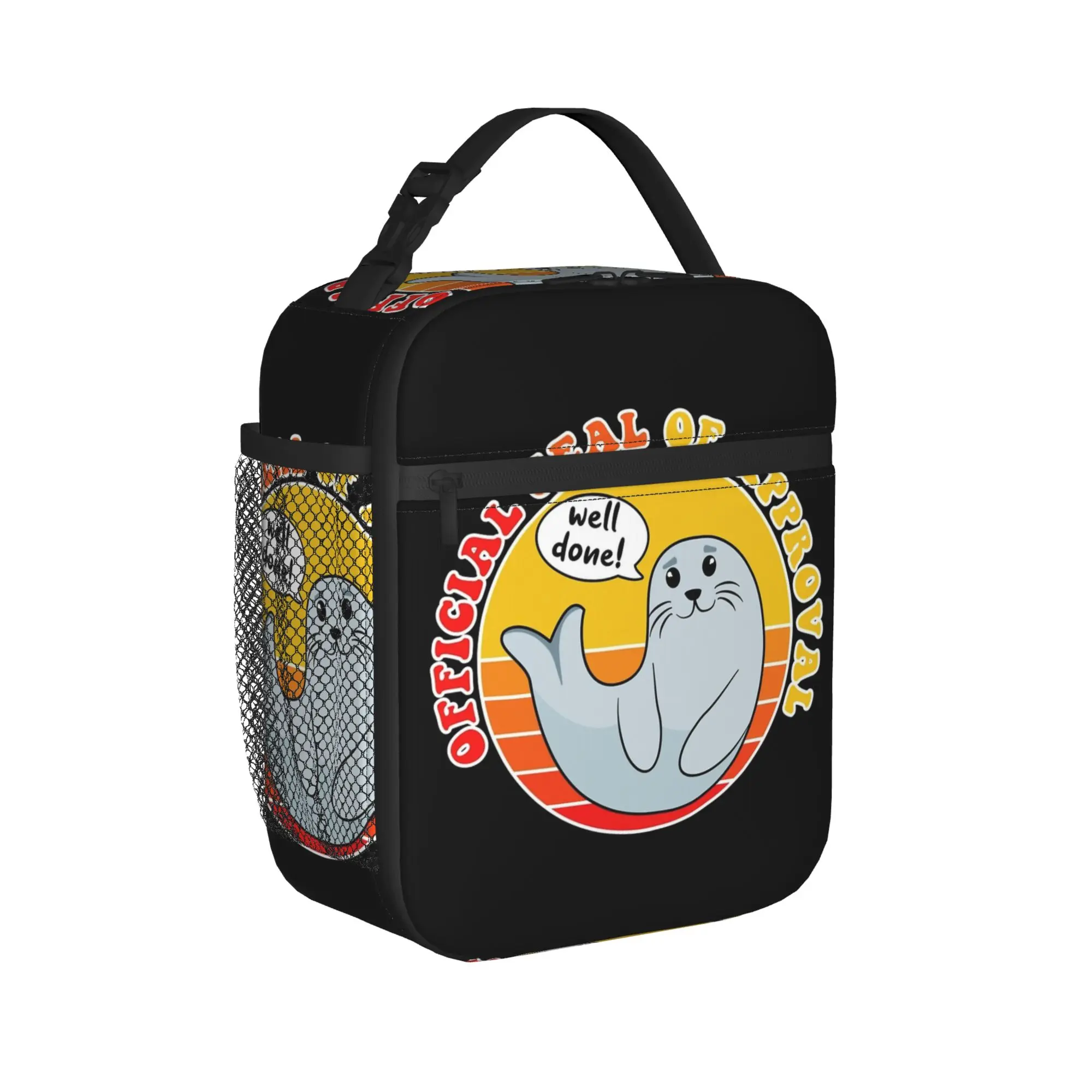 Seal of Approval Cute Baby Neil the Seal Thermal Insulated Lunch Bag for Travel  Portable Bento Box Cooler Thermal Lunch Box