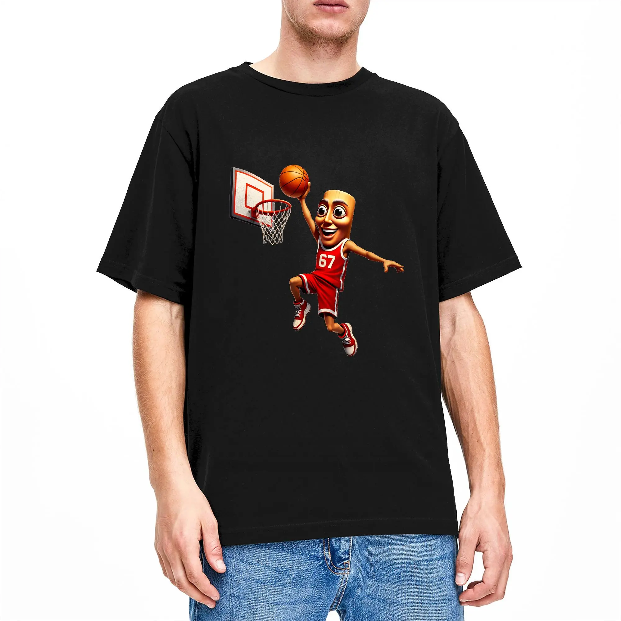 67 Jersey Tung Sahur Basketball Boys Dunk Internet Meme Men T Shirts  Novelty Tees Short Sleeve T-Shirt Cotton New Arrival Tops