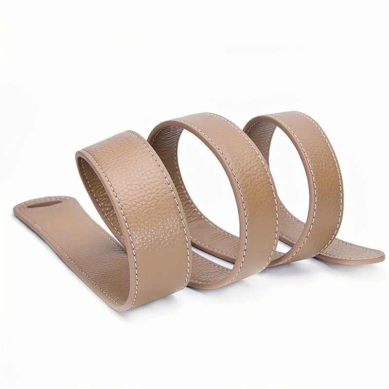 حزام معقود فاخر وبسيط للنساء، حزام خصر من الجلد الناعم الأصلي كهدية لفستانها #3