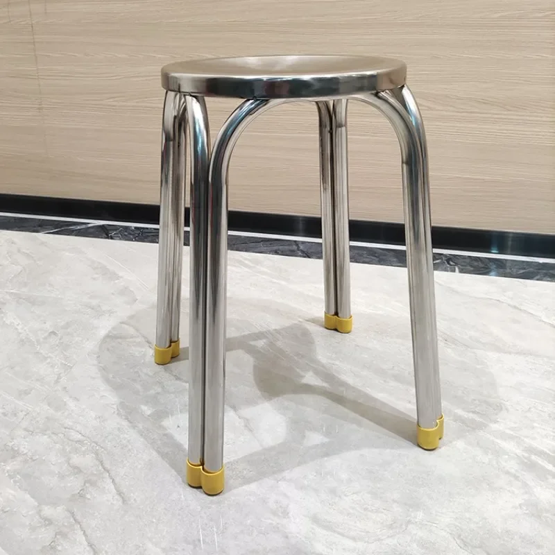 Simple wind stainless steel dining chair, fast food restaurant food restaurant food stall dining chair, stackable chair