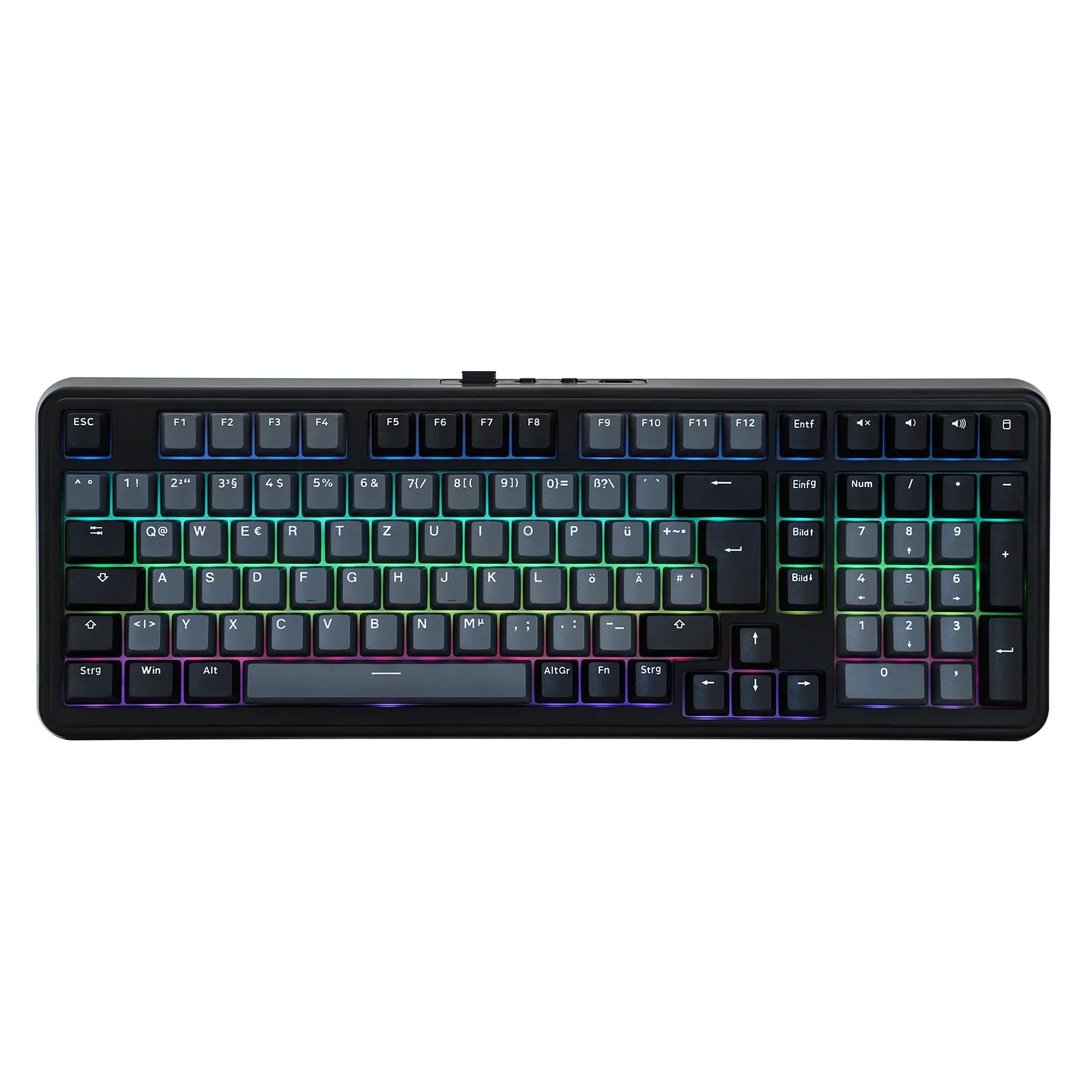 

ISO-DE Layout EPOMAKER TH99 QWERTZ Layout 96% 1800 Layout Tri-Mode Wireless Mechanical Keyboard with 8000mAh Battery & RGB Backlight