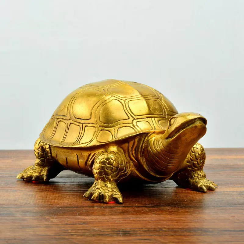 Pure copper turtle decoration for home bedroom living room office desktop decoration high-end gift