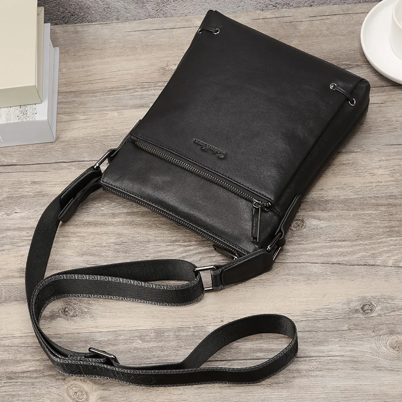 Men's Shoulder Bag for husband Genuine Leather Messenger Bag Men Crossbody backpack Designer classic Men's Rectangle Bags