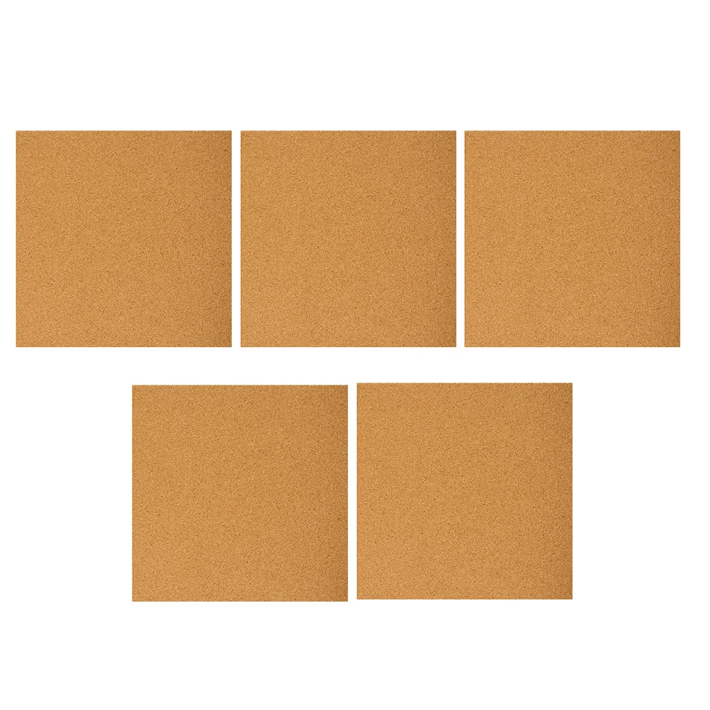 5 шт. клейкая пробковая плитка 300x300x2 мм шумоподавляющие пробковые доски для стен деревянный стол пробковая доска маленькая доска объявлений для дома