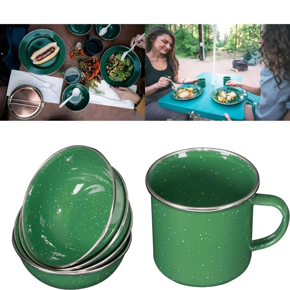 

Deluxe 24-Piece Enamel Tableware