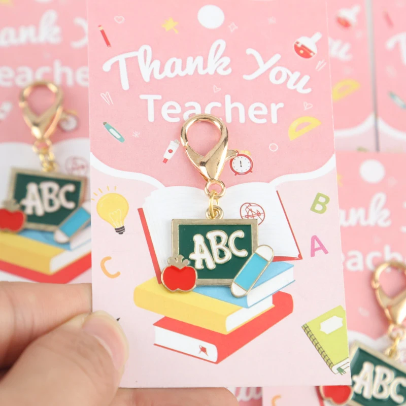 1/3/8pcs 2dBlackboard book decoration Exclusive Teacher's Day Bag and Key Accessories Suitable for students to give to their tea