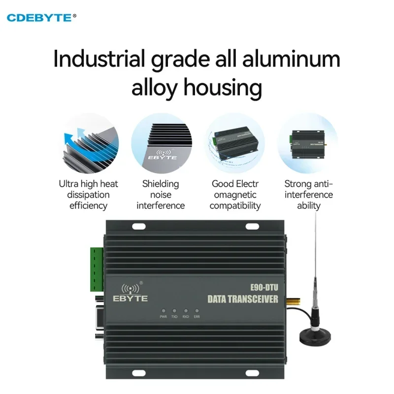 Imagem -03 - Lora Transceiver de Dados sem Fio Modem 868 915mhz Cdebyte E90-dtu 900sl42 Rs485 Rs232 42dbm 30km Distância Lbt