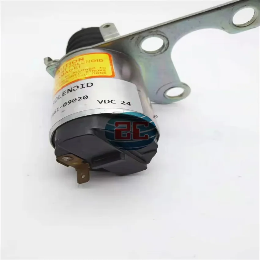 Excavator Construction Machinery Accessories 24v 32A61-09020  Flameout Solenoid Valve for Mitsubishi Engine 4M40 New Parts