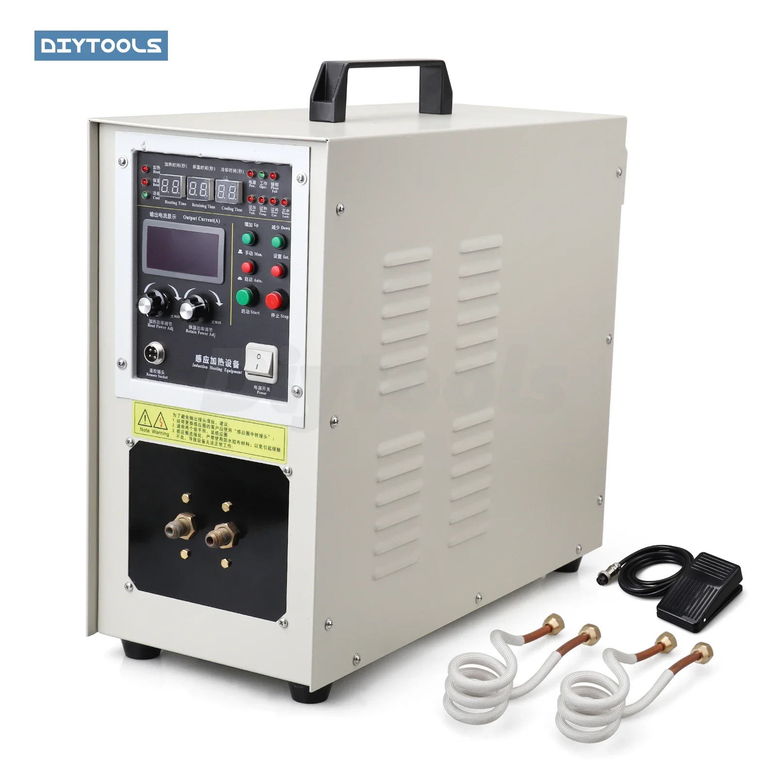 

induction heating machine 15KW small welding equipment Copper tube turning tool alloy welding
